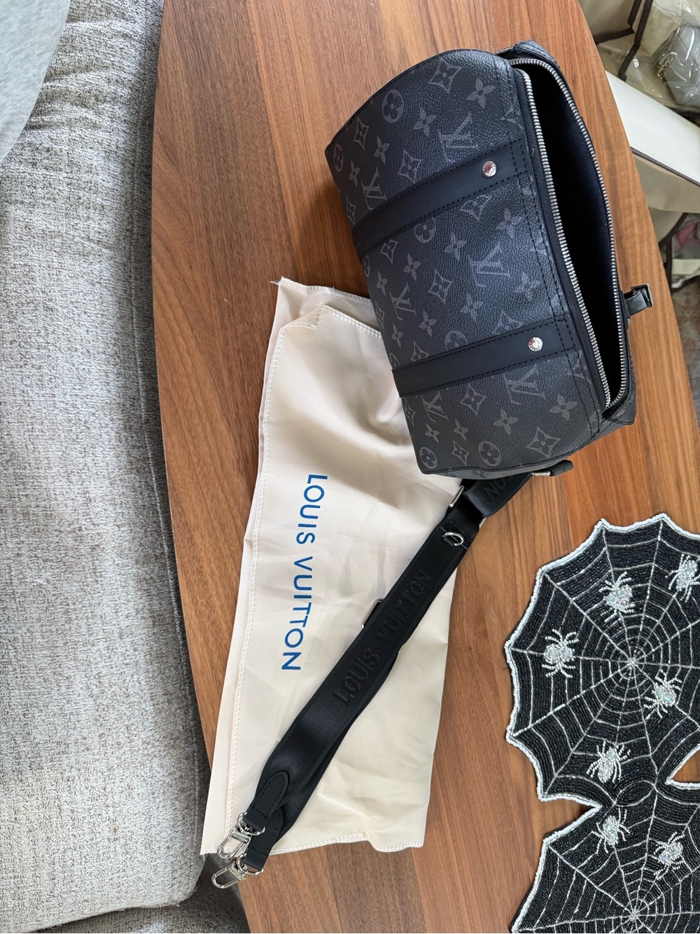 NWOT Black Monogram Eclipse Belt Bag